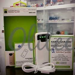 Powerbank Hippo Snow White Simple Pack 5800mAh