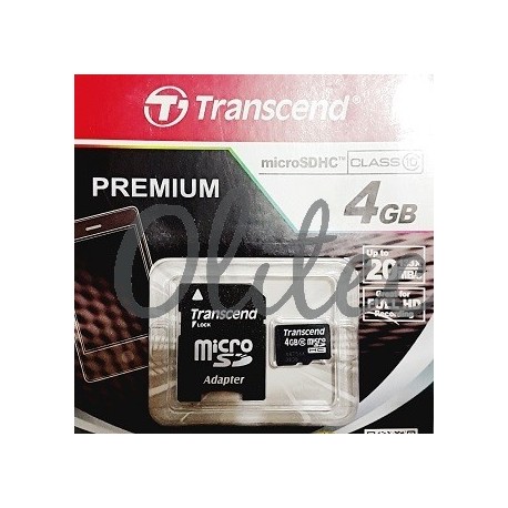 Micro SD Transcend 4GB Class 10 (Ori)