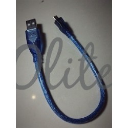 Kabel charger+data Biru Transparant