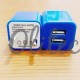 Kepala Adaptor 2Port Colour 1amp dan 2amp
