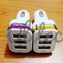 Car Charger 3 Output. 1amp dan 2amp